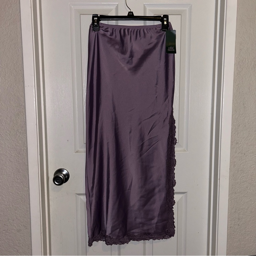 Wild Fable formal midi skirt, purple/lavender XXS